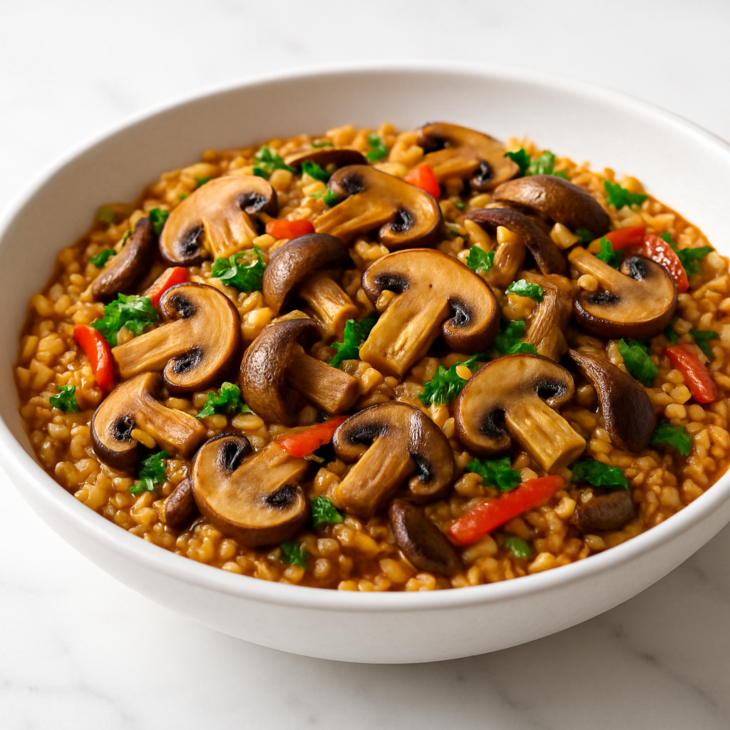 Savory Mushroom Paella