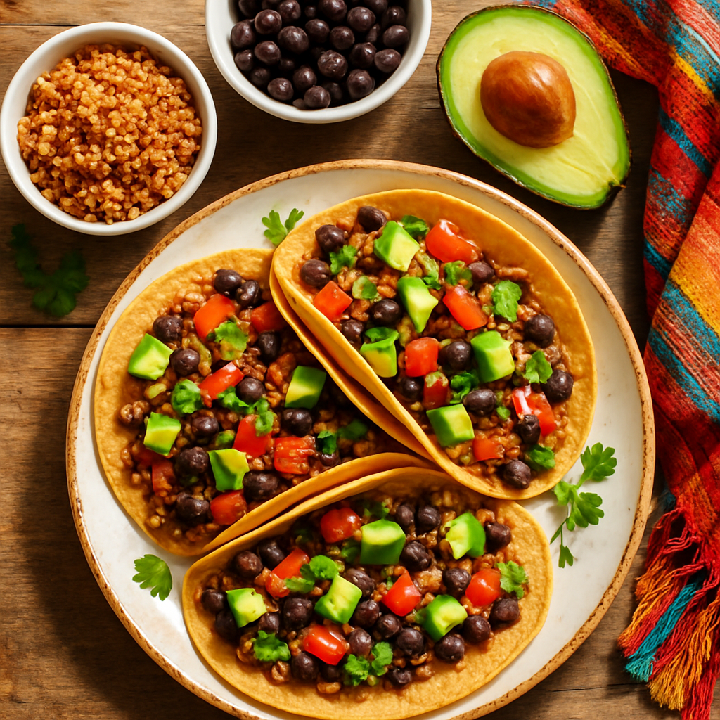 Vibrant Vegan Quinoa and Black Bean Tacos